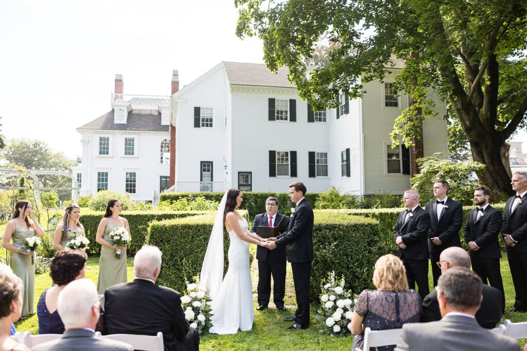 Portsmouth NH Summer Wedding Ceremony | Gov John Langdon House Historic New England